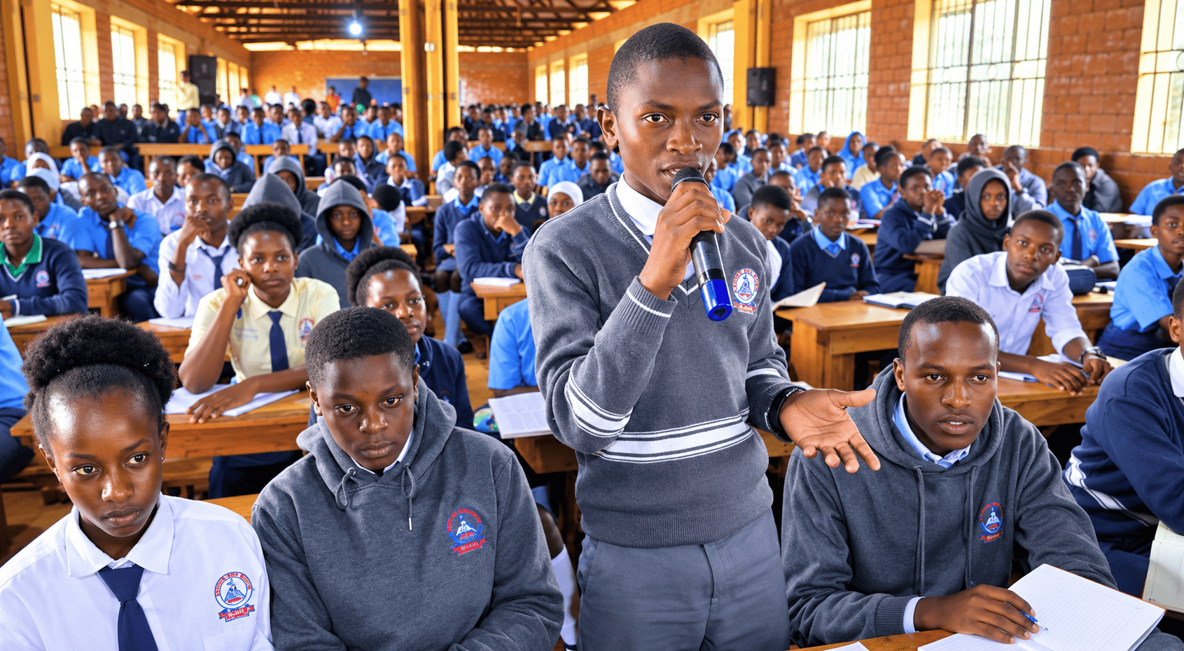 Students participating in a Career Academy session